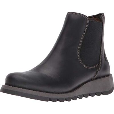 Fly London Salv botas Chelsea mulher, preto e azul marinho:, 40 UE Fly London Salv botas Chelsea mulher, preto e azul marinho:, 40 UE