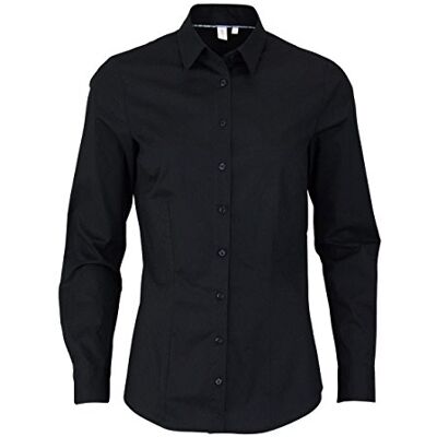 Seidensticker Hemdbluse Langarm Modern Fit Uni Bügelfrei camisa de mulher, preto (39) A2, 48, Preto (39) Seidensticker Hemdbluse Langarm Modern Fit Uni Bügelfrei camisa de mulher, preto (39) A2, 48, Preto (39)