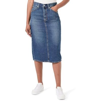 Levi's High Rise Back Slit Skirt mulher, Tempo de revisão Levi's High Rise Back Slit Skirt mulher, Tempo de revisão