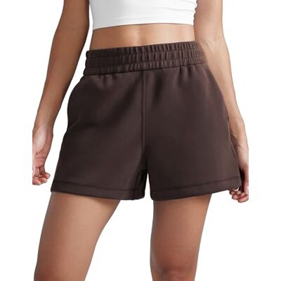 CRZ YOGA SoftAura Calções de suor de cintura alta mulheres casual SoftAura, Cintura Alta, Textura Terciopelo, Modal, Suave, Casual, con Bolsillos, para Mujer CRZ YOGA SoftAura Calções de suor de cintura alta mulheres casual SoftAura, Cintura Alta, Textura Terciopelo, Modal, Suave, Casual, con Bolsillos, para Mujer