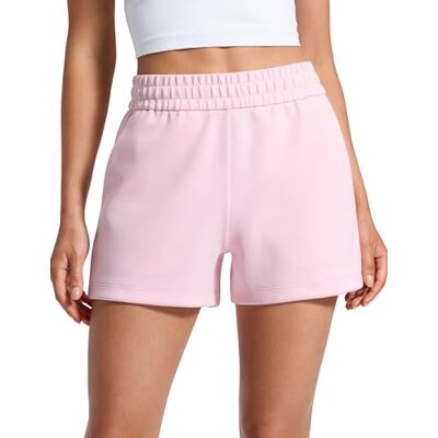 CRZ YOGA SoftAura Calções de suor de cintura alta mulheres casual SoftAura, Cintura Alta, Textura Terciopelo, Modal, Suave, Casual, con Bolsillos, para Mujer CRZ YOGA SoftAura Calções de suor de cintura alta mulheres casual SoftAura, Cintura Alta, Textura Terciopelo, Modal, Suave, Casual, con Bolsillos, para Mujer