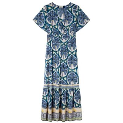 Women'secret Vestido maxi estampado tropical SIZE S Women'secret Vestido maxi estampado tropical SIZE S
