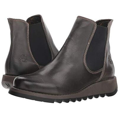 Fly London Salv botas Chelsea mulher, Castanho escuro, 41 UE Fly London Salv botas Chelsea mulher, Castanho escuro, 41 UE
