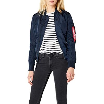 Alpha Ma-1 TT casaco mulher (pacote de 1), azul, S Alpha Ma-1 TT casaco mulher (pacote de 1), azul, S