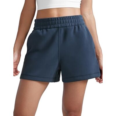 CRZ YOGA SoftAura Calções de suor de cintura alta mulheres casual SoftAura, Cintura Alta, Textura Terciopelo, Modal, Suave, Casual, con Bolsillos, para Mujer CRZ YOGA SoftAura Calções de suor de cintura alta mulheres casual SoftAura, Cintura Alta, Textura Terciopelo, Modal, Suave, Casual, con Bolsillos, para Mujer