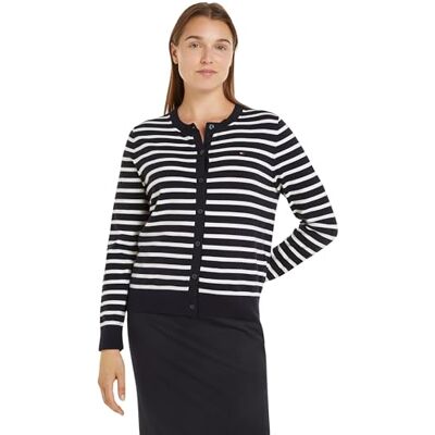 Tommy Hilfiger Cardigan de Malha Jersey Stitch Elegante, L Tommy Hilfiger Cardigan de Malha Jersey Stitch Elegante, L
