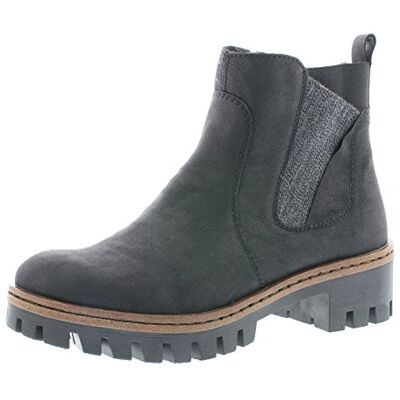 Rieker Herbst/Winter botas Chelsea mulher, Preto Schwarz Anthrazit 01 Rieker Herbst/Winter botas Chelsea mulher, Preto Schwarz Anthrazit 01