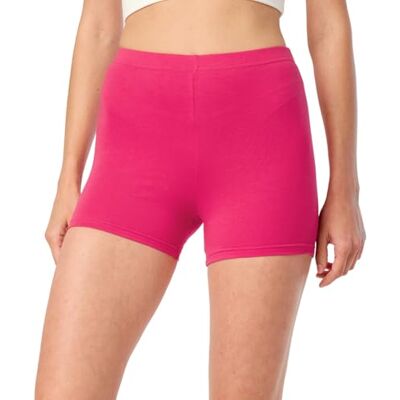 Merry Style Calções Curtos para Mulher Leggings Curtas Desportivas Calções de algodão MS10-392, Amaranto, XS Merry Style Calções Curtos para Mulher Leggings Curtas Desportivas Calções de algodão MS10-392, Amaranto, XS