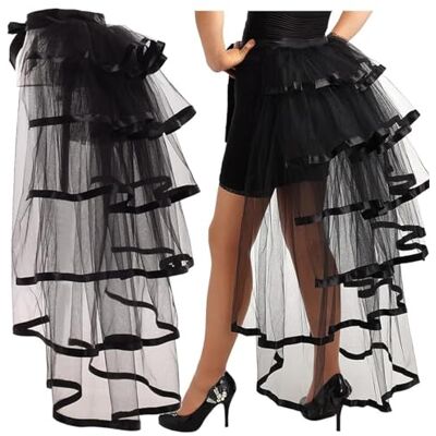 GRACEART Victoriano Steampunk Bullicio Tutu Cinto cordão anáguas (bainha preta) GRACEART Victoriano Steampunk Bullicio Tutu Cinto cordão anáguas (bainha preta)