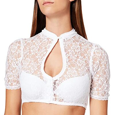 Stockerpoint Bluse B-5075 Trachtenblusen mulher, embalagem de 1, Branco Stockerpoint Bluse B-5075 Trachtenblusen mulher, embalagem de 1, Branco
