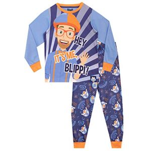 Blippi Pijama infantil pijama infantil inverno pijama de manga comprida para crianças, azul 4-5 anos Blippi Pijama infantil pijama infantil inverno pijama de manga comprida para crianças, azul 4-5 anos