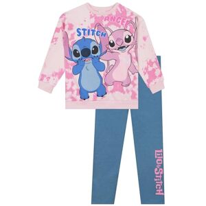 Disney Camisola Stitch menina camisola e leggings menina Stitch e anjo conjuntos para meninas roupa Stitch rosa 9-10 anos Disney Camisola Stitch menina camisola e leggings menina Stitch e anjo conjuntos para meninas roupa Stitch rosa 9-10 anos