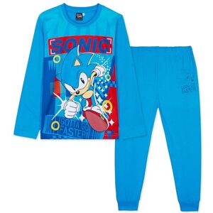 Sonic The Hedgehog Shadow pijama infantil inverno de manga comprida, pijama para menino de 2 peças presentes para crianças, Azul Sonic Sonic The Hedgehog Shadow pijama infantil inverno de manga comprida, pijama para menino de 2 peças presentes para crianças, Azul Sonic