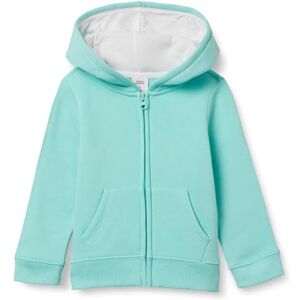 Amazon Essentials Moletom de fleece com capuz e zíper, aqua - Suéter Amazon Essentials Moletom de fleece com capuz e zíper, aqua - Suéter