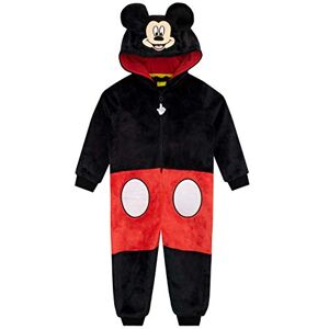 Disney Pijama inteiro para crianças Mickey Mouse, Preto, 3-4 años Disney Pijama inteiro para crianças Mickey Mouse, Preto, 3-4 años