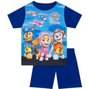 Paw Patrol Pijama para criança, pijama com caroço, marshall e chase pijamas de verão para criança, manga curta, conjunto de pijama curto de idade dos 18 meses até 8 anos, azul Paw Patrol Pijama para criança, pijama com caroço, marshall e chase pijamas de verão para criança, manga curta, conjunto de pijama curto de idade dos 18 meses até 8 anos, azul