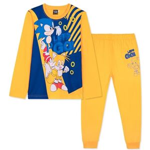 Sonic The Hedgehog Shadow pijama infantil inverno de manga comprida, pijama para menino de 2 peças presentes para crianças, Amarelo Sonic/Tails Sonic The Hedgehog Shadow pijama infantil inverno de manga comprida, pijama para menino de 2 peças presentes para crianças, Amarelo Sonic/Tails