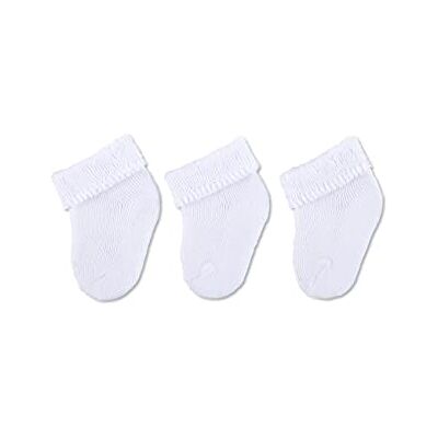 Sterntaler 3 Pack Baby Socks meias bebé para crianças (pacote de 3), Tamanho único Sterntaler 3 Pack Baby Socks meias bebé para crianças (pacote de 3), Tamanho único