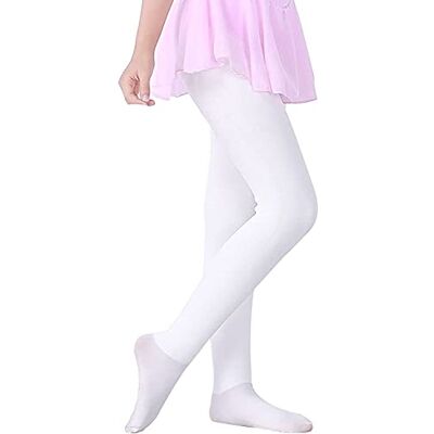 LOLANTA Meias térmicas de inverno para meninas, forro de pelúcia grossa, macio e elástico, ideal para a faculdade, branco, 6-8 anos, M LOLANTA Meias térmicas de inverno para meninas, forro de pelúcia grossa, macio e elástico, ideal para a faculdade, branco, 6-8 anos, M