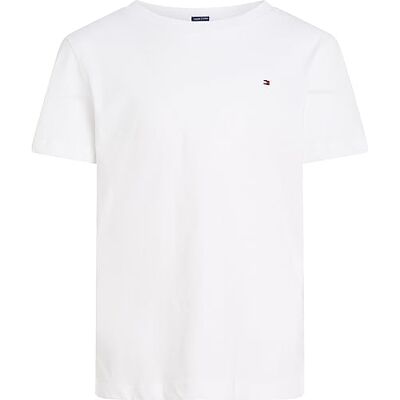 Tommy Hilfiger , T-shirt básica de manga curta para crianças Ajuste regular Talla única (Talla del fabricante: 86) Branco (Bright White) Tommy Hilfiger , T-shirt básica de manga curta para crianças Ajuste regular Talla única (Talla del fabricante: 86) Branco (Bright White)