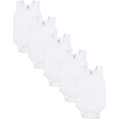 TupTam Body bebé conjunto de 5 bodies de algodão macio, roupa infantil 0-3 meses, OEKO-TEX, Mistura de cores 4 TupTam Body bebé conjunto de 5 bodies de algodão macio, roupa infantil 0-3 meses, OEKO-TEX, Mistura de cores 4