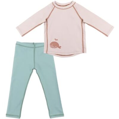 LaLoona baby bedding LaLoona Fato de banho para bebé UPF 80 + 2 peças roupa de praia infantil com t-shirt UV e calças fato de banho resistente ao calor praia e piscina secagem rápida certificado Oeko Tex LaLoona baby bedding LaLoona Fato de banho para bebé UPF 80 + 2 peças roupa de praia infantil com t-shirt UV e calças fato de banho resistente ao calor praia e piscina secagem rápida certificado Oeko Tex