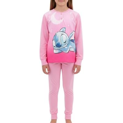Disney Stitch T-shirt e calças compridas para menina, design Stitch pijama conjunto de 2 peças para meninas, inclui caixa de presente, tamanhos 3 a 8 anos, ROSA Disney Stitch T-shirt e calças compridas para menina, design Stitch pijama conjunto de 2 peças para meninas, inclui caixa de presente, tamanhos 3 a 8 anos, ROSA