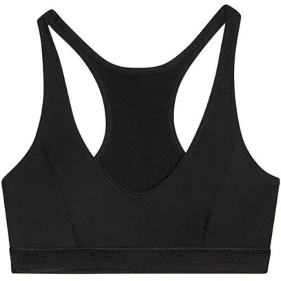 DIM Crop Top de menina de microfibra menina x1, Preto (Preto) DIM Crop Top de menina de microfibra menina x1, Preto (Preto)