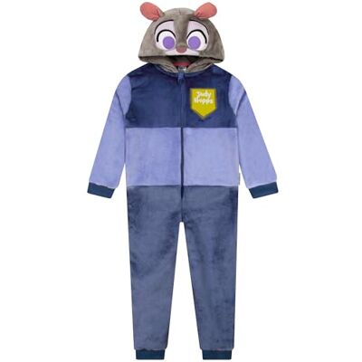 Disney Pijama macacão, pijama menina de zootropolis, pijamas de criança de Judy Hopps, pijama polar para meninas, azul Disney Pijama macacão, pijama menina de zootropolis, pijamas de criança de Judy Hopps, pijama polar para meninas, azul