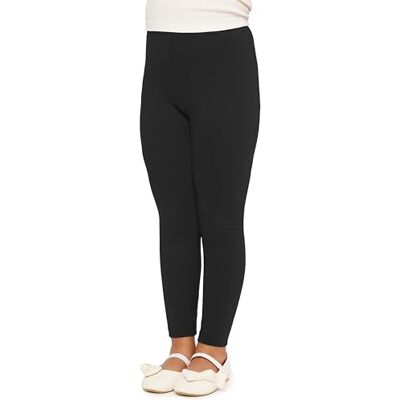 Merry Style Leggins Leggings calças compridas roupa desportiva para menina (Melange, Preto Merry Style Leggins Leggings calças compridas roupa desportiva para menina (Melange, Preto