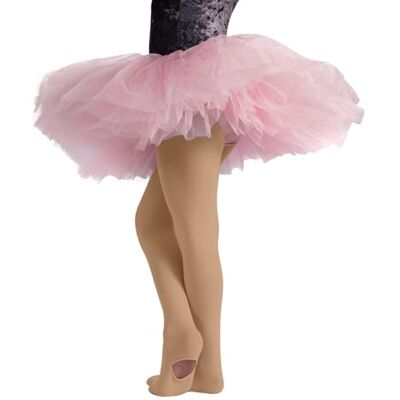 CALZITALY Meias de ballet conversíveis para meninas, meia-calça microfibra, 80 den, 4-6, 8-10, 12-14 anos, meias italianas, natural CALZITALY Meias de ballet conversíveis para meninas, meia-calça microfibra, 80 den, 4-6, 8-10, 12-14 anos, meias italianas, natural