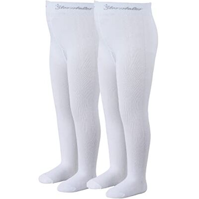 Sterntaler Strumpfhose Uni DP meias bebé meninas, Branco Sterntaler Strumpfhose Uni DP meias bebé meninas, Branco