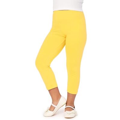 Merry Style Leggins 3/4 para meninas calças de pirata capri roupa infantil desportiva para menina verão e primavera , Amarelo Merry Style Leggins 3/4 para meninas calças de pirata capri roupa infantil desportiva para menina verão e primavera , Amarelo