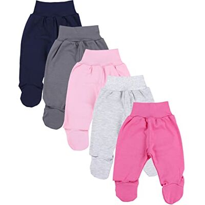 TupTam Calças com Pés de Bebé para Crianças, Pack de 5 TupTam Calças com Pés de Bebé para Crianças, Pack de 5