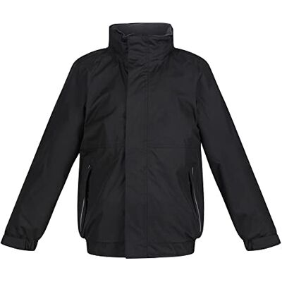 Regatta Kids Dover Waterproof Fleece Lined Jacket With Safety Reflective Piping Jackets Waterproof Insulated criança (embalagem de 1) Regatta Kids Dover Waterproof Fleece Lined Jacket With Safety Reflective Piping Jackets Waterproof Insulated criança (embalagem de 1)