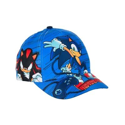 Sonic The Hedgehog Boné para crianças, boné de beisebol Sonic Spike Shadow Dr Eggman, boné de verão infantil Sonic The Hedgehog Boné para crianças, boné de beisebol Sonic Spike Shadow Dr Eggman, boné de verão infantil