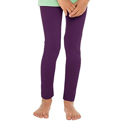 celodoro Leggings para crianças, elásticas, de algodão roxo 134-140 cm celodoro Leggings para crianças, elásticas, de algodão roxo 134-140 cm