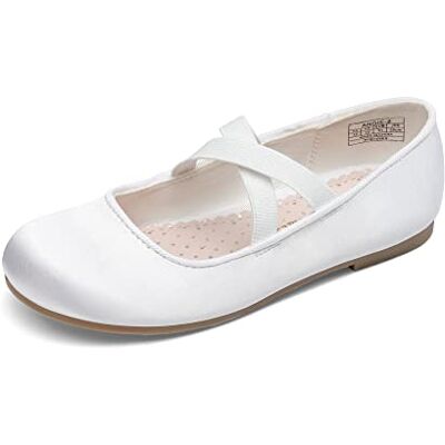 DREAM PAIRS Kids Mary Jane planas, branco, 32 DREAM PAIRS Kids Mary Jane planas, branco, 32