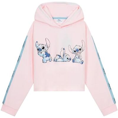 Disney Camisola Menina Stitch, Camisola Curta Menina, Camisola para Meninas Crop Top, Roupa para Meninas Lilo e Stitch 7-14 anos Disney Camisola Menina Stitch, Camisola Curta Menina, Camisola para Meninas Crop Top, Roupa para Meninas Lilo e Stitch 7-14 anos