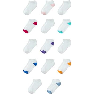 Amazon Essentials Meia acolchoada de algodão de corte baixo unissexo para criança, 14 pares, branco, M (4-8 anos) Amazon Essentials Meia acolchoada de algodão de corte baixo unissexo para criança, 14 pares, branco, M (4-8 anos)