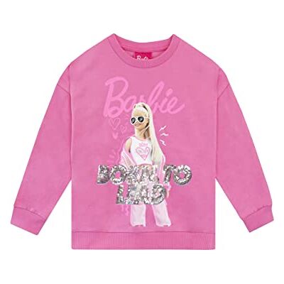 Barbie Camisola de lantejoulas para meninas camisola de mangas compridas infantil, ROSA, 7-8 años Barbie Camisola de lantejoulas para meninas camisola de mangas compridas infantil, ROSA, 7-8 años