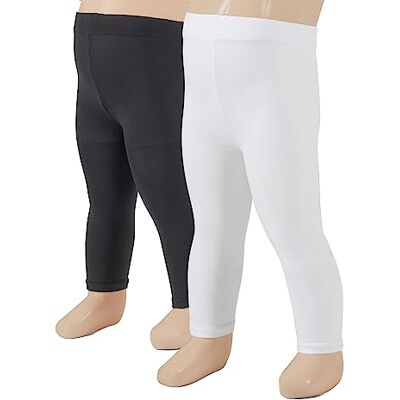 CALZITALY 2 pares x leggings curtos semi-opacos para bebés, calças de corte pirata em microfibra, 40 DEN preto, branco, 4/6, 8/10, 12/14 anos, calçado italiano (24 meses, 1 branco + 1 branco Preto) CALZITALY 2 pares x leggings curtos semi-opacos para bebés, calças de corte pirata em microfibra, 40 DEN preto, branco, 4/6, 8/10, 12/14 anos, calçado italiano (24 meses, 1 branco + 1 branco Preto)