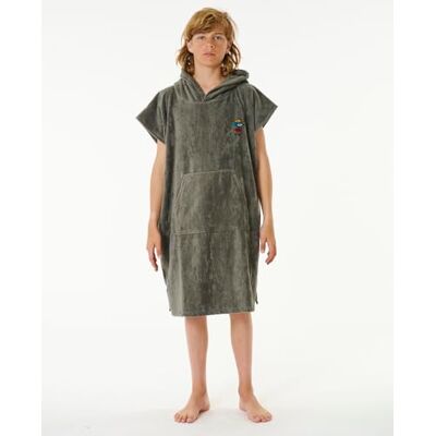 RIP CURL Logótipo Junior Hooded Towel Changing Robe/Poncho Tamanho Cinzento S RIP CURL Logótipo Junior Hooded Towel Changing Robe/Poncho Tamanho Cinzento S