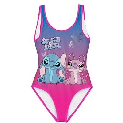 Disney Stitch e Angel Fato de Banho para Menina, Fato de Banho de Uma Peça para Natação Infantil, Tamanhos 6 a 10 Anos, ROSA, 6 anos Disney Stitch e Angel Fato de Banho para Menina, Fato de Banho de Uma Peça para Natação Infantil, Tamanhos 6 a 10 Anos, ROSA, 6 anos