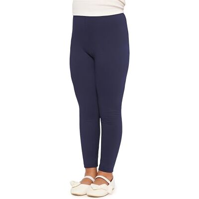 Merry Style Leggins Leggings calças compridas roupa desportiva para menina (Melange, Azul Marinho Merry Style Leggins Leggings calças compridas roupa desportiva para menina (Melange, Azul Marinho