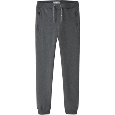 NAME IT Nkmhonk Bru Swe Pant Noos Calças para crianças, DARK GREY MELANGE NAME IT Nkmhonk Bru Swe Pant Noos Calças para crianças, DARK GREY MELANGE