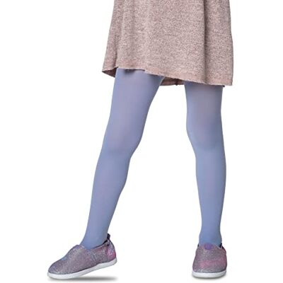 LORES Leggings lisas infantis, para balé, dança ou escola, 40 denier, opacas, fabricadas em Itália, Jeans LORES Leggings lisas infantis, para balé, dança ou escola, 40 denier, opacas, fabricadas em Itália, Jeans