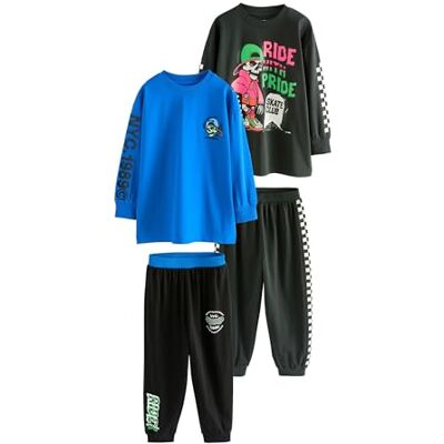 NEXT Pack de 2 Pijamas de Manga Comprida para Crianças NEXT Pack de 2 Pijamas de Manga Comprida para Crianças