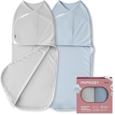 momcozy Saco para bebé de 0 a 3 meses, fecho silencioso, para pais recém-nascidos, reduz o reflexo do medo, indispensável para recém-nascidos de 0 a 3 meses, embalagem de 2 momcozy Saco para bebé de 0 a 3 meses, fecho silencioso, para pais recém-nascidos, reduz o reflexo do medo, indispensável para recém-nascidos de 0 a 3 meses, embalagem de 2