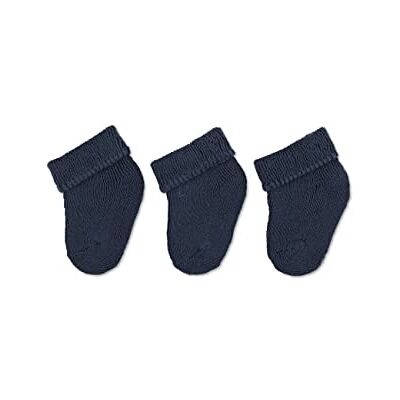 Sterntaler 3 Pack Baby Socks meias bebé para crianças (pacote de 3), Azul Sterntaler 3 Pack Baby Socks meias bebé para crianças (pacote de 3), Azul